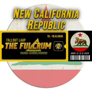 Vstupenka - Fallout LARP: The Fulcrum 2026 - New California Republic